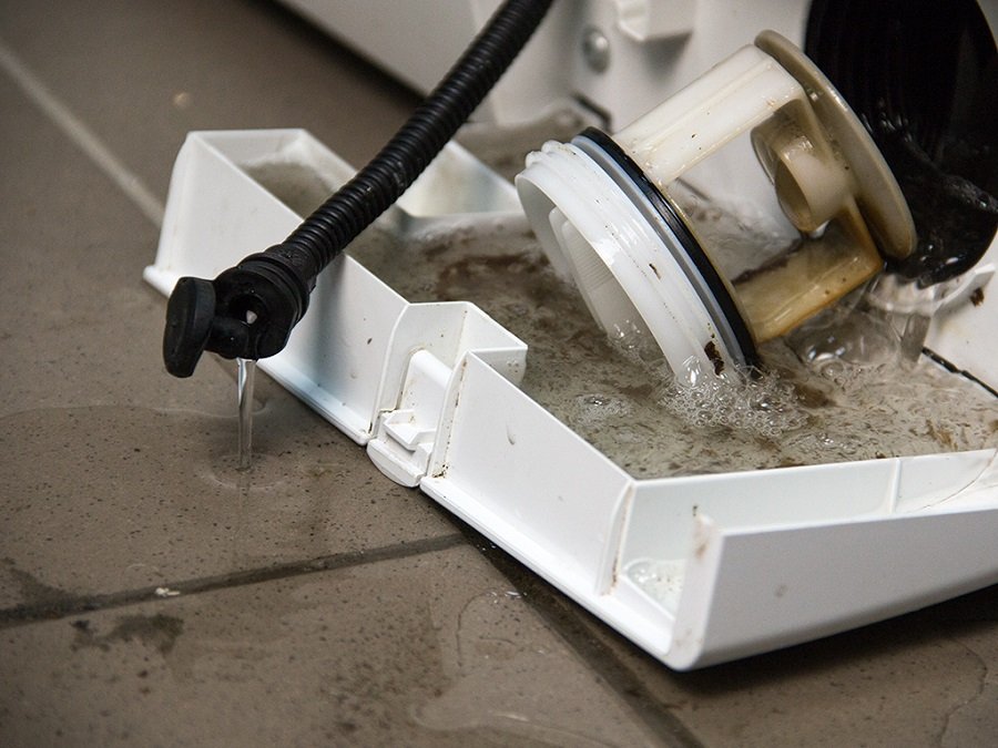 Протечка фильтра стиральной машины